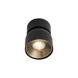 Luminaire de plafond PITCHER GU10 IP20, noir gradable