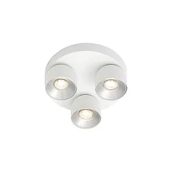Luminaire de plafond PITCHER 3 flammes GU10 IP20, blanche gradable
