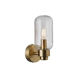 Luminaire mural TUTAN E14 IP44, laiton gradable