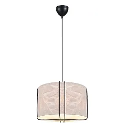Luminaire à suspension CARDINE 50 E27 IP20, noir, blanc mat gradable