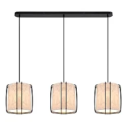 Luminaire à suspension CARDINE 3 flammes E27 IP20, blanc mat gradable