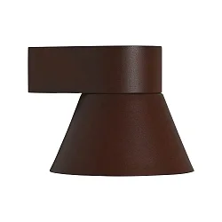 outdoor wall luminaire KYKLOP CONE WL down, conical, with lamp socket GU10 IP54, mat, rust