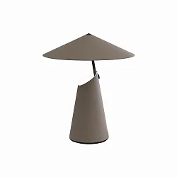 table lamp TAIDO E27 IP20, brown, mat 