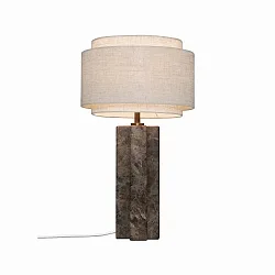 Lampe de table TAKAI E27 IP20, beige, mat 