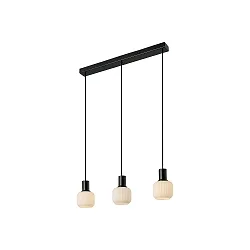 Luminaire à suspension MILFORD MINI 3 flammes E14 IP20, noir gradable