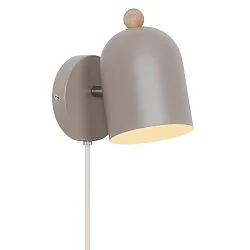 Luminaire mural GASTON E27 IP20, brun clair 