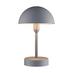 Lampe de table à accu ELLEN TO-GO sans chargeur, avec IP station de rechargea IP44, gris, mat gradable