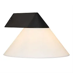 Luminaire mural LINAS E27 IP54, noir gradable