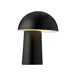 battery table lamp FAYE IP20, black dimmable