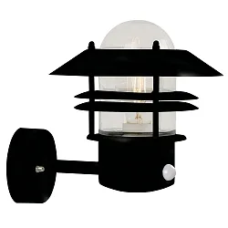 Nordlux Sensor luminaire BLOKHUS SENSOR Outdoor Wall luminaire, E27, IP54, black