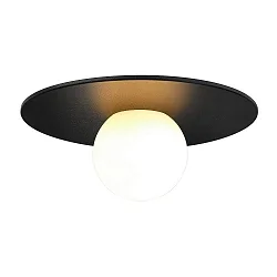 Luminaire de plafond SIONA E27 IP44, noir gradable