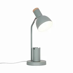 table lamp DEVONE  adjustable, with lamp socket E27 IP20, wood, dusty green 