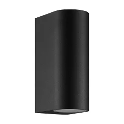 Luminaire mural d’extérieur DION DOUBLE GU10 IP44, noir gradable