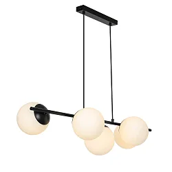 Luminaire à suspension LILLY 5 flammes E14 IP20, noir gradable