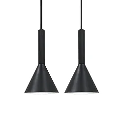 Luminaire à suspension KELVIS lot de 2 GU10 IP20, noir gradable