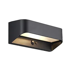 Lampe murale solaire MARCELLIO avec capteur IP54, noir 
