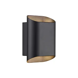 outdoor wall luminaire NICO 22 ROUND MAXI GU10 IP54, black dimmable