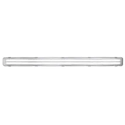 Luminaire pour locaux humides WORKS IP65 à 2 flammes, langue, commutable G13 IP65, gris 