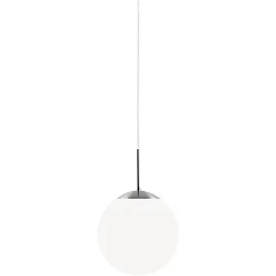 Luminaire à suspension CAFE 25 en forme de boule E27 IP20, acier brossé gradable