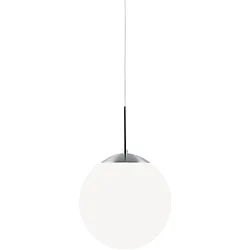 Luminaire à suspension CAFE 20 en forme de boule E27 IP20, acier brossé gradable