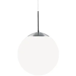 Luminaire à suspension CAFE 30 en forme de boule E27 IP20, acier brossé gradable