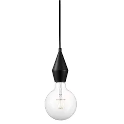 Luminaire à suspension AUD E27 IP20, noir  