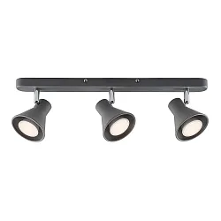 Nordlux Spot EIK track, 3 flames, GU10, gray