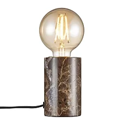 Lampe de table SIV E27 IP20, marron 