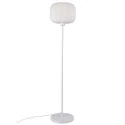 Lampadaire MILFORD E27 IP20, blanc opale, blanche 