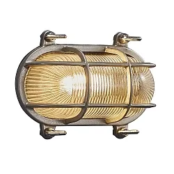 Outdoor Wall luminaire HELFORD, E27, IP64, glass matt, nickel