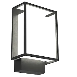 LED Outdoor Wall luminaire NESTOR, 8W, 120°, 2700K, 450lm, IP44, black