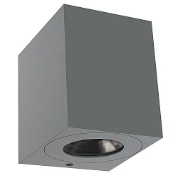 Luminaire mural d'extérieur KUBI 2 IP44, gris, dégager 