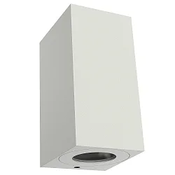 Outdoor Wall luminaire CANTO MAXI KUBI 2, IP44, 2x GU10 max. 28W, white
