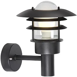 Luminaire mural d'extérieur LØNSTRUP 22 E27 IP44, noir 