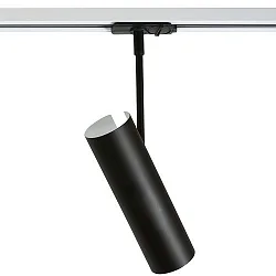 1-Projecteur monophasé MIB 6 FOR LINK pivotant GU10 IP20, noir gradable