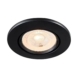 Lumière encastrée MIXIT PRO GU10 IP23, noir mat gradable