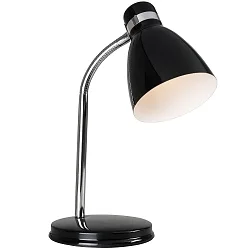 Lampe de table CYCLONE avec bras flexible E14 IP20, noir 