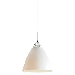 Luminaire à suspension READ E27 IP20, blanc opale