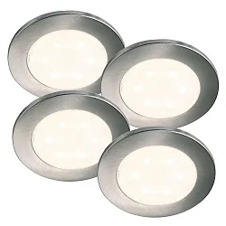Luminaires pour meuble LISMORE lot de 4 IP20, chrome 