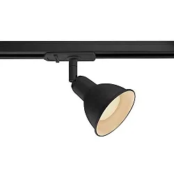 1-Projecteur monophasé LINK pivotant GU10 IP20, noir 