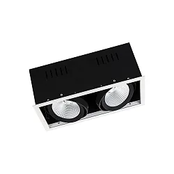 ceiling recessed luminaire SPOT MULTI FL 2 flames, flicker-free, cardanic swivelling IP20