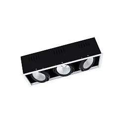 ceiling recessed luminaire SPOT MULTI FL 3 flames, flicker-free, cardanic swivelling IP20