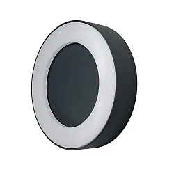 Luminaire mural d'extérieur ENDURA® STYLE RING rond, commutable, forme de l'anneau IP44, gris foncé 