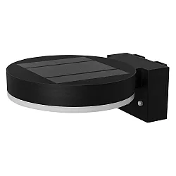 Lampe murale solaire ENDURA® STYLE SOLAR WALL SENSOR SINGLE CIRCLE avec interrupteur, avec capteur, résistant aux chocs