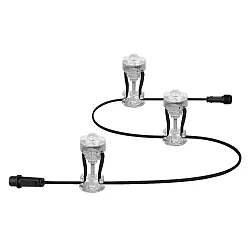 lumières féériques SMART+ WIFI GARDEN DOT 3P EXT RGB version pour montage encastré, RGB IP65, gradable
