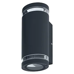 Projecteur d'extérieur ENDURA® BEAM GAP WALL UPDOWN GU10 haut bas, cylindrique, avec anneau décoratif GU10 IP44