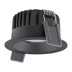 Downlight SP FIX P 8W 930 PS DIM IP44 BK rigide, avec interrupteur, multipower, reculer IP44/IP20, noir