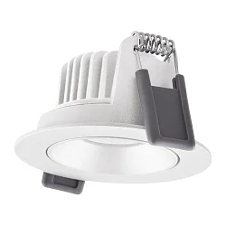 Downlight SP ADJ P 8W 927 PS DIM IP20 WT pivotant, avec interrupteur, multipower, reculer IP20, blanche