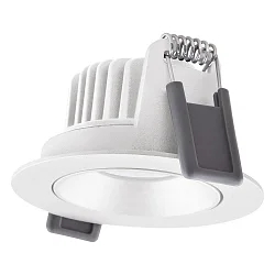 Downlight SP ADJ P 8W 930 PS DIM IP20 WT pivotant, avec interrupteur, multipower, reculer IP20, blanche