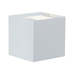 Luminaire mural d’extérieur LED CYBO petit, angulaire, réglable IP65, blanche 